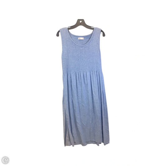 Dress Casual Maxi By Croft And Barrow In Blue, Size: L