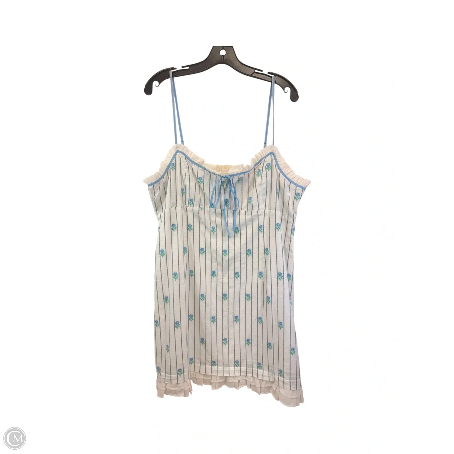 Dress Casual Short By Maeve In Blue & Green, Size: Xl