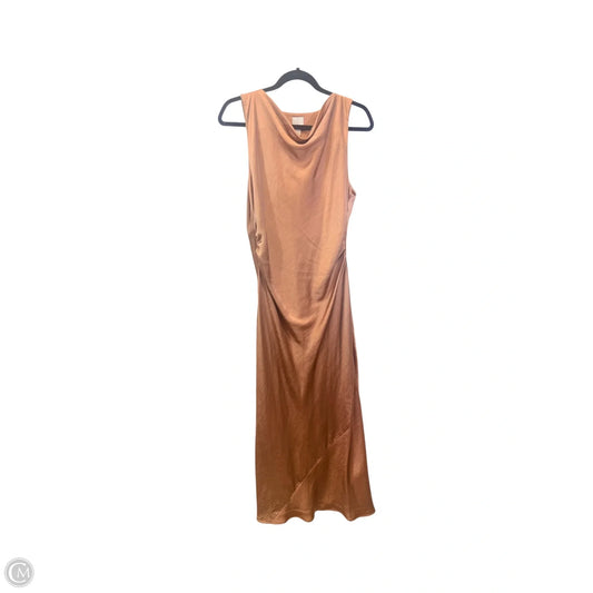 Dress Casual Maxi By Joie In Bronze, Size: L