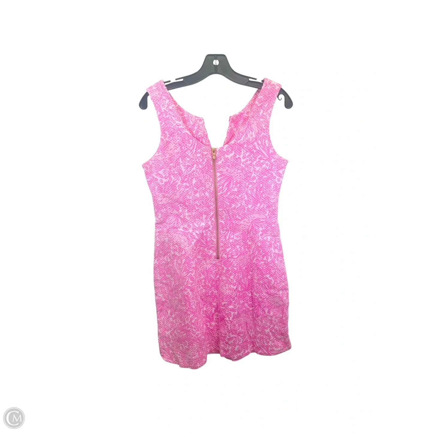 Dress Designer By Lilly Pulitzer In Pink & White, Size: S