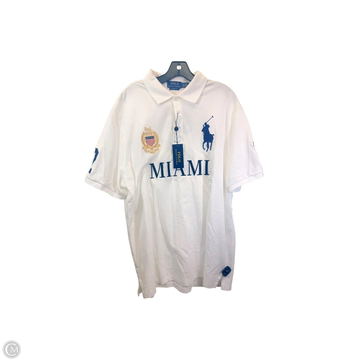 Top Short Sleeve By Polo Ralph Lauren In White, Size: 1x