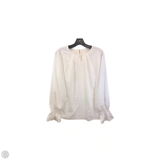 Top Long Sleeve By Dokotoo In White, Size: S