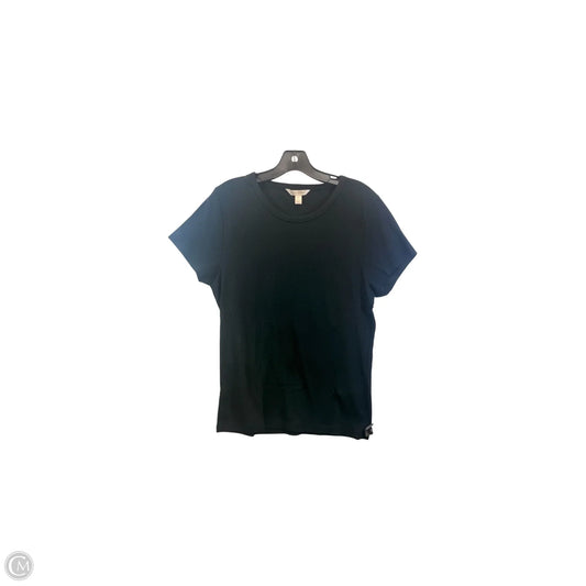 Top Short Sleeve Basic By Banana Republic In Black, Size: Xl