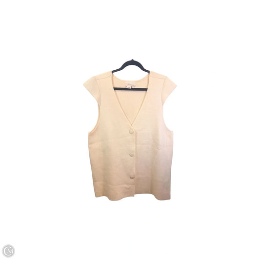 Vest Other By Anthropologie In Cream, Size: S
