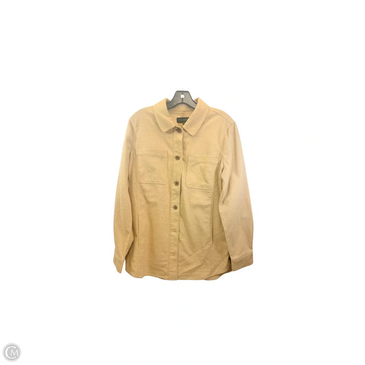Top Long Sleeve By Talbots In Tan, Size: M