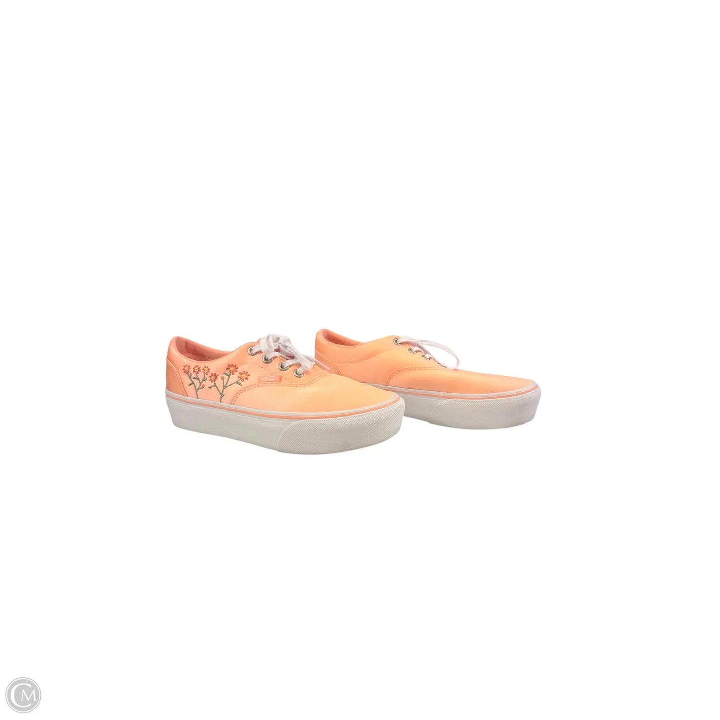 Shoes Sneakers Platform By Vans In Peach, Size: 7