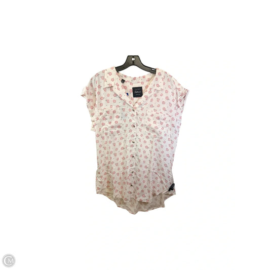 Top Sleeveless By Jachs Girlfirend In Cream & Pink, Size: L