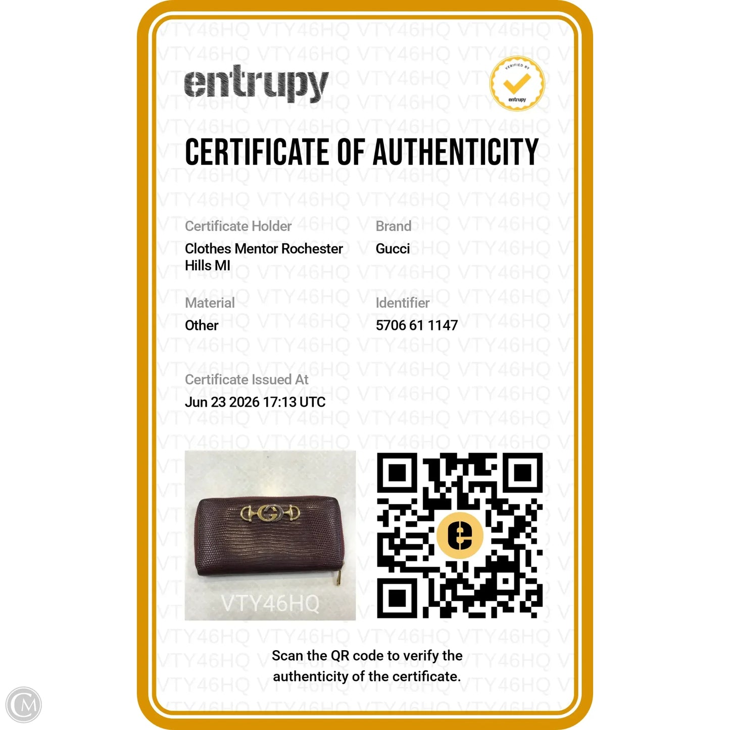 Wallet Luxury Designer By Gucci, Size: Medium