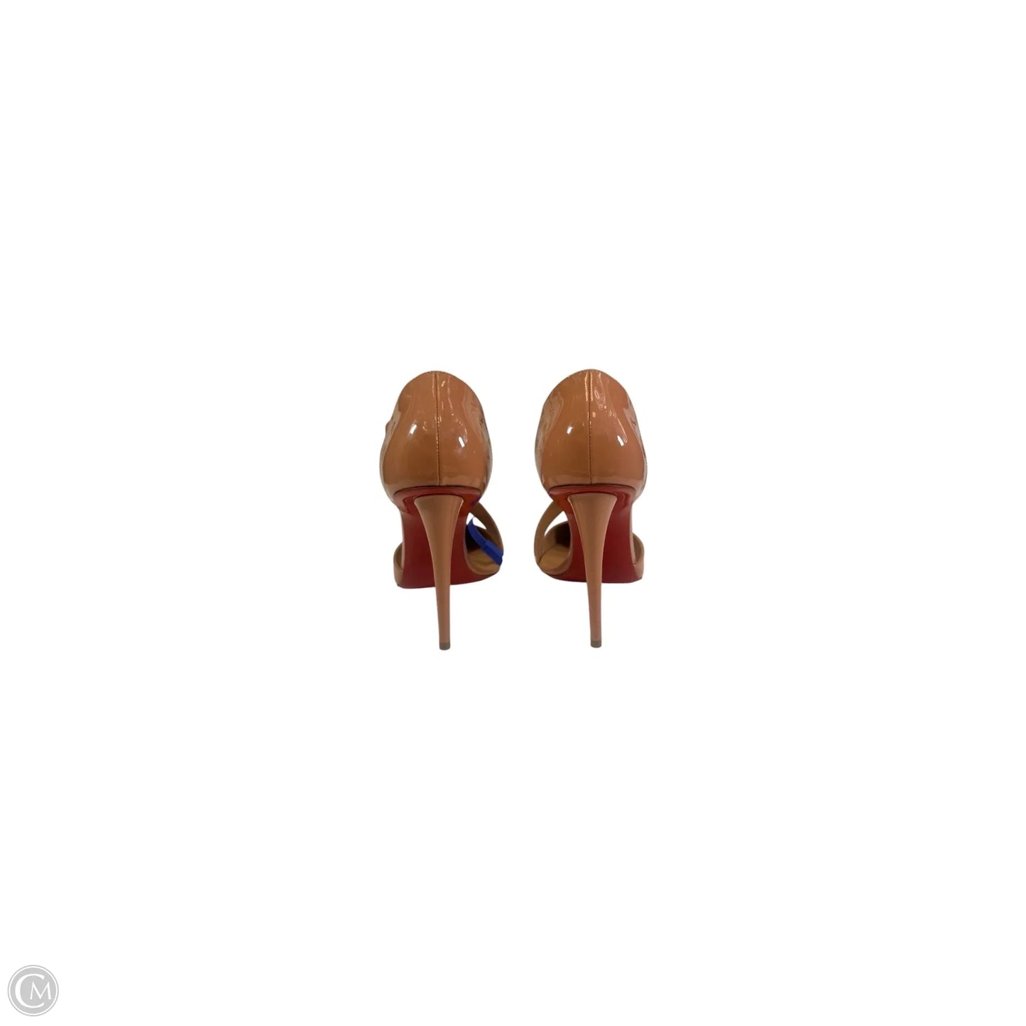 Shoes Luxury Designer By Christian Louboutin In Tan, Size: 9