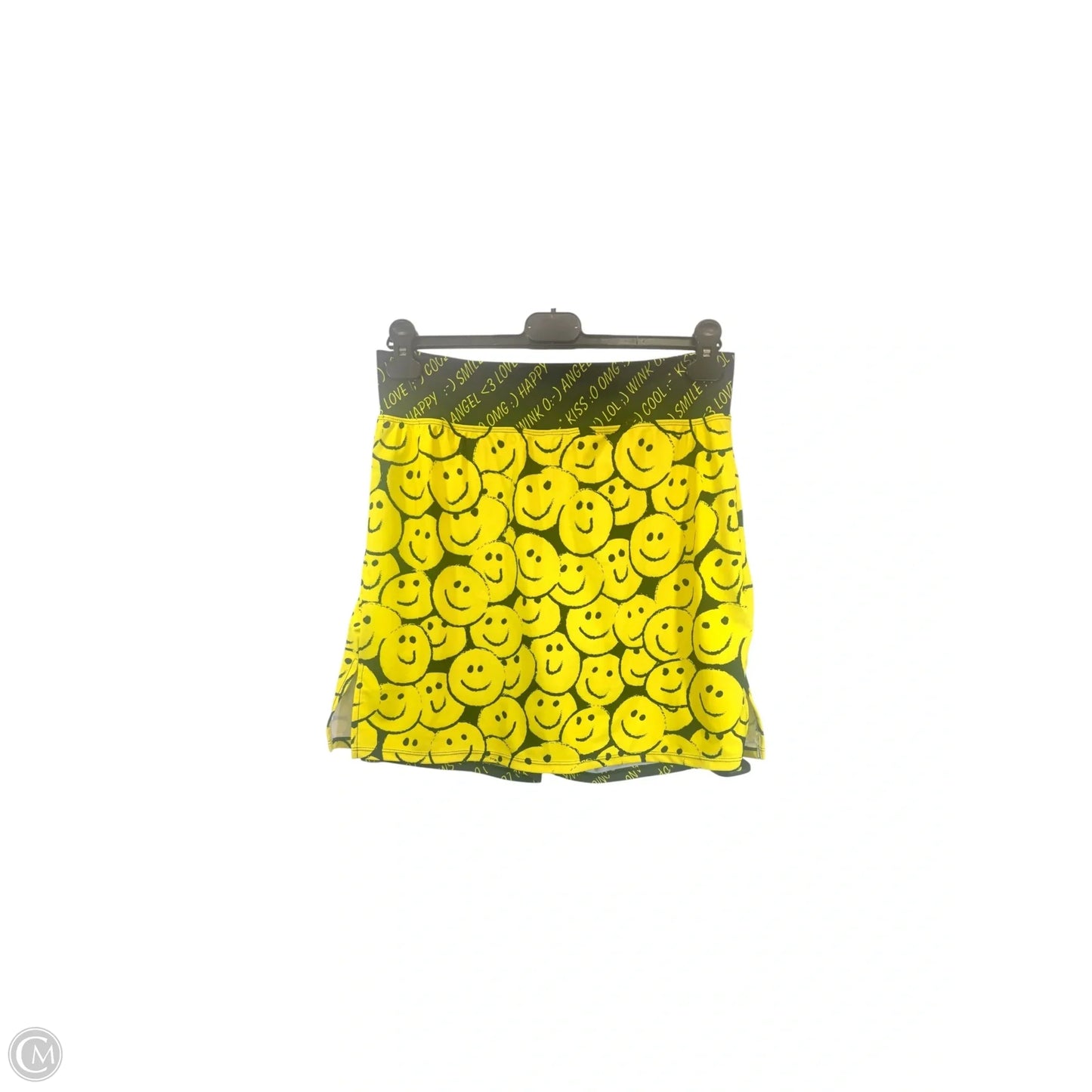 Athletic Skort By Skort Obsession In Black & Yellow, Size: L