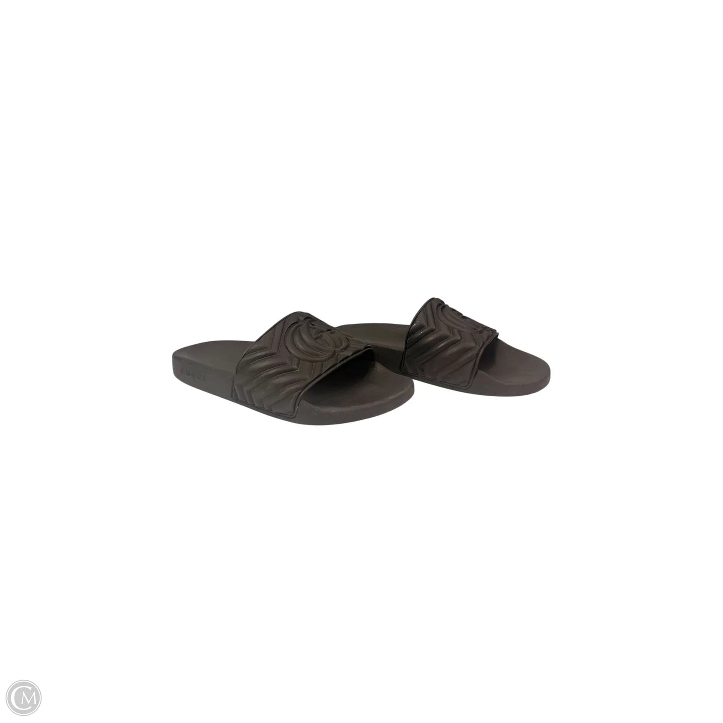 Sandals Luxury Designer By Gucci In Black, Size: 7