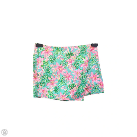 Skirt Designer By Lilly Pulitzer In Green & Pink, Size: 6