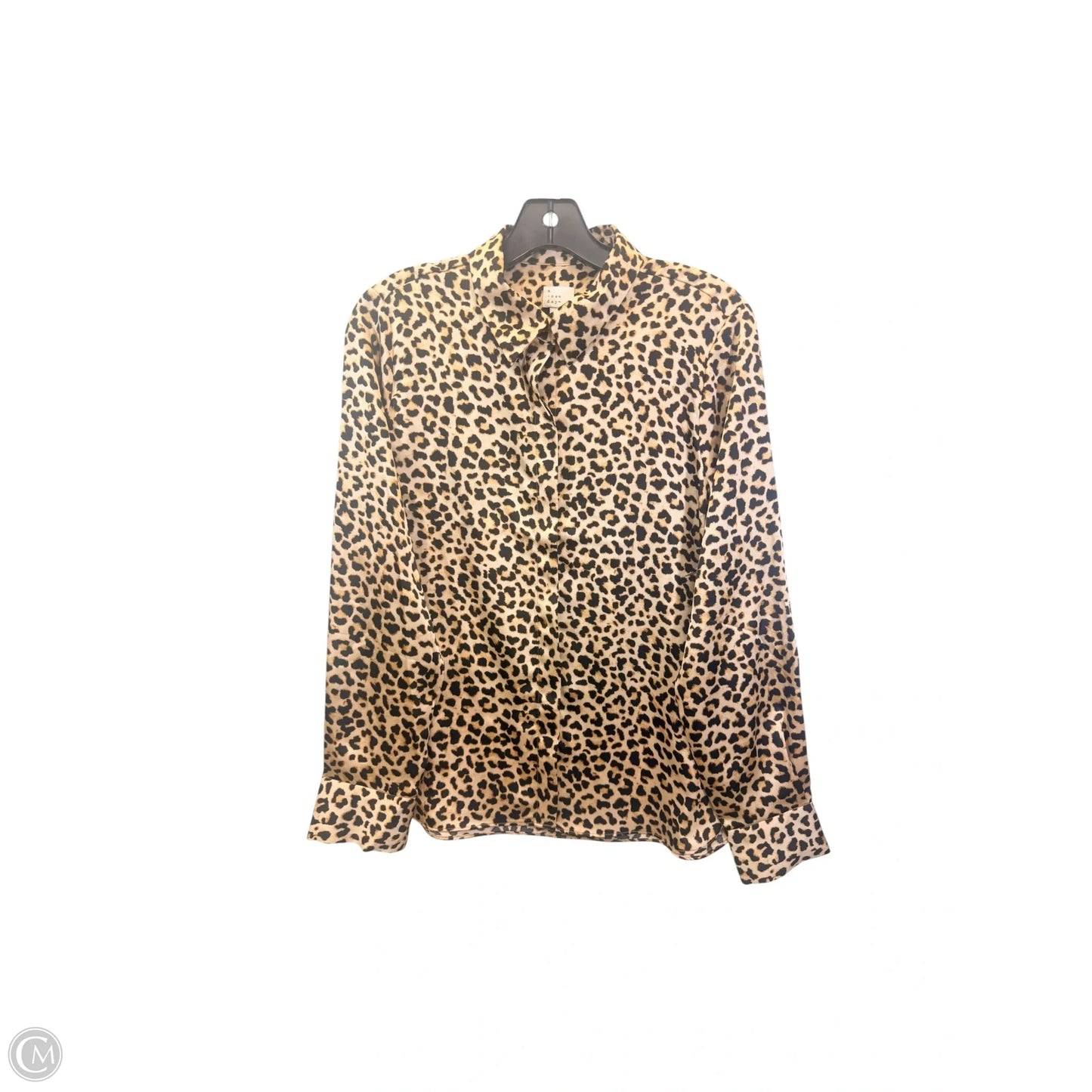 Top Long Sleeve By A New Day In Animal Print, Size: S