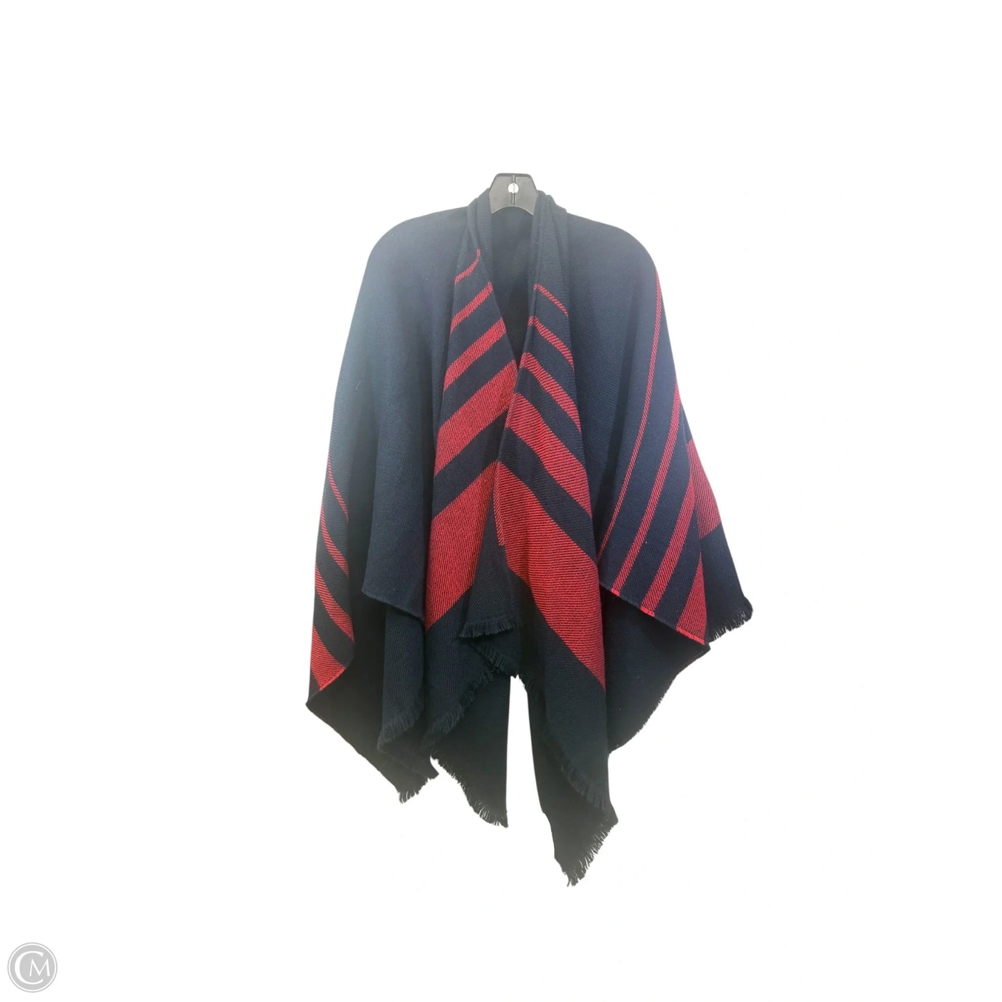 Shawl By Banana Republic In Blue & Red, Size: Osfm