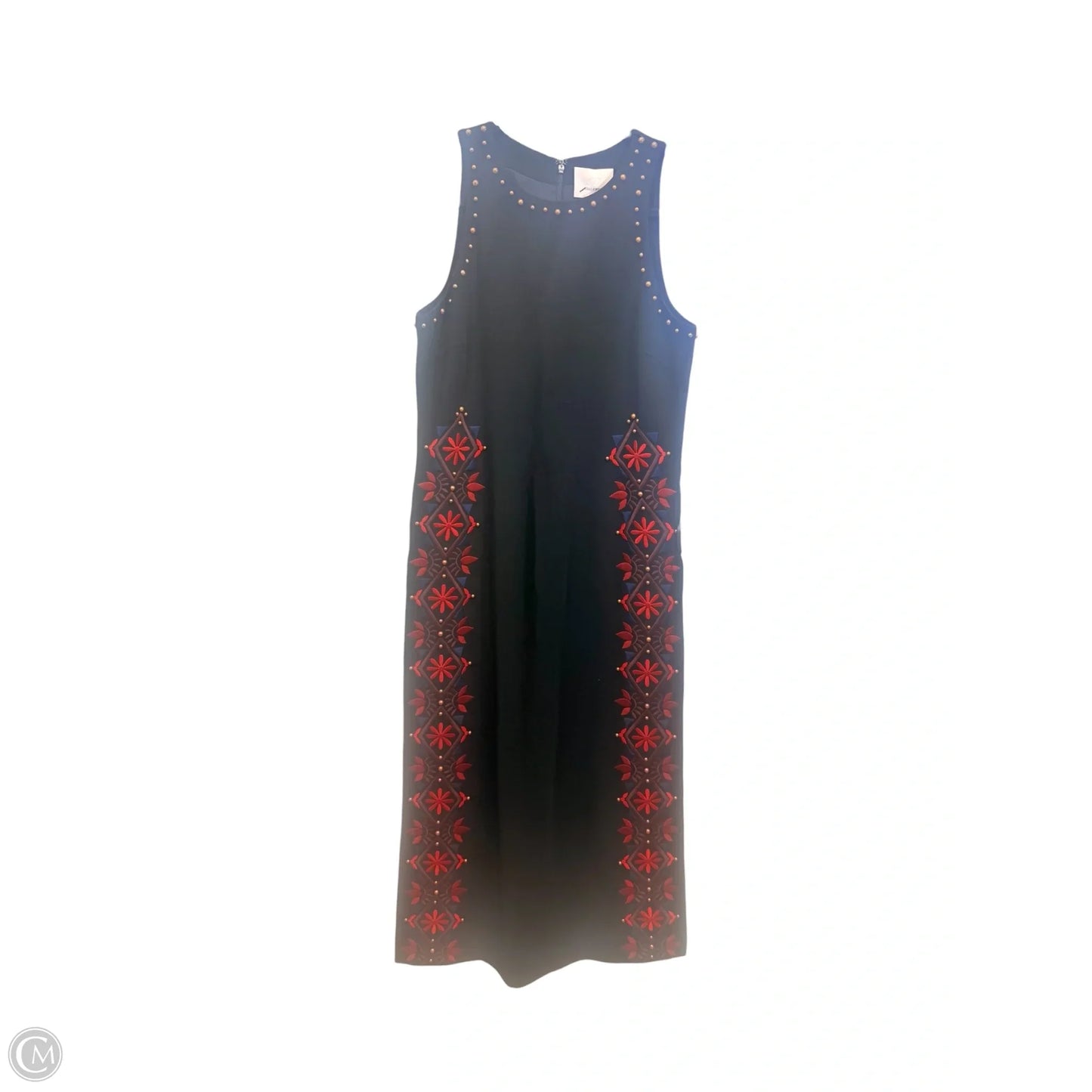 Dress Casual Maxi By Cinc A Sept In Black & Red, Size: S