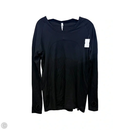 Athletic Top Long Sleeve Crewneck By Lululemon In Black, Size: 12