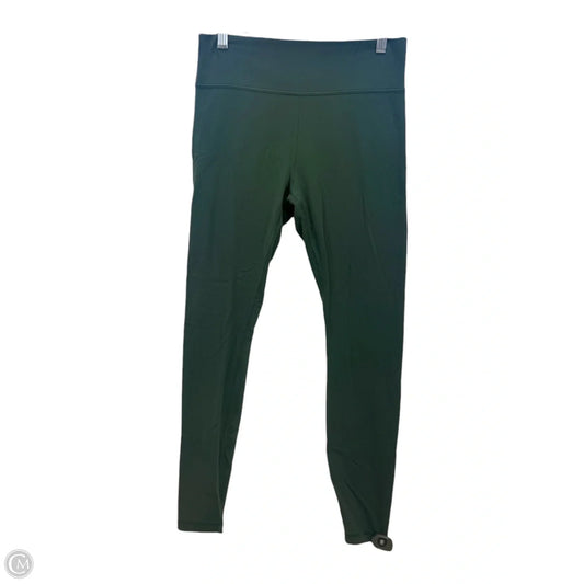 Athletic Leggings By Lululemon In Green, Size: 10