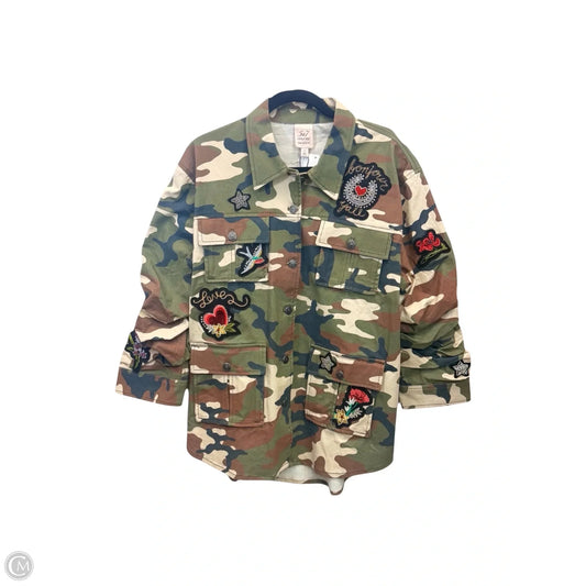 Jacket Utility By Cinc A Sept In Camouflage Print, Size: Xl
