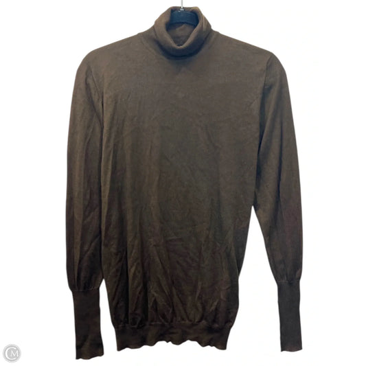 Top Long Sleeve Luxury Designer By Chanel In Brown, Size: S