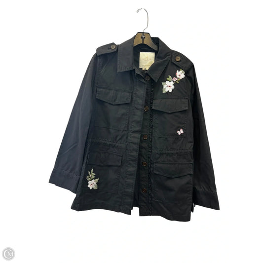 Jacket Designer By Kate Spade In Black, Size: M