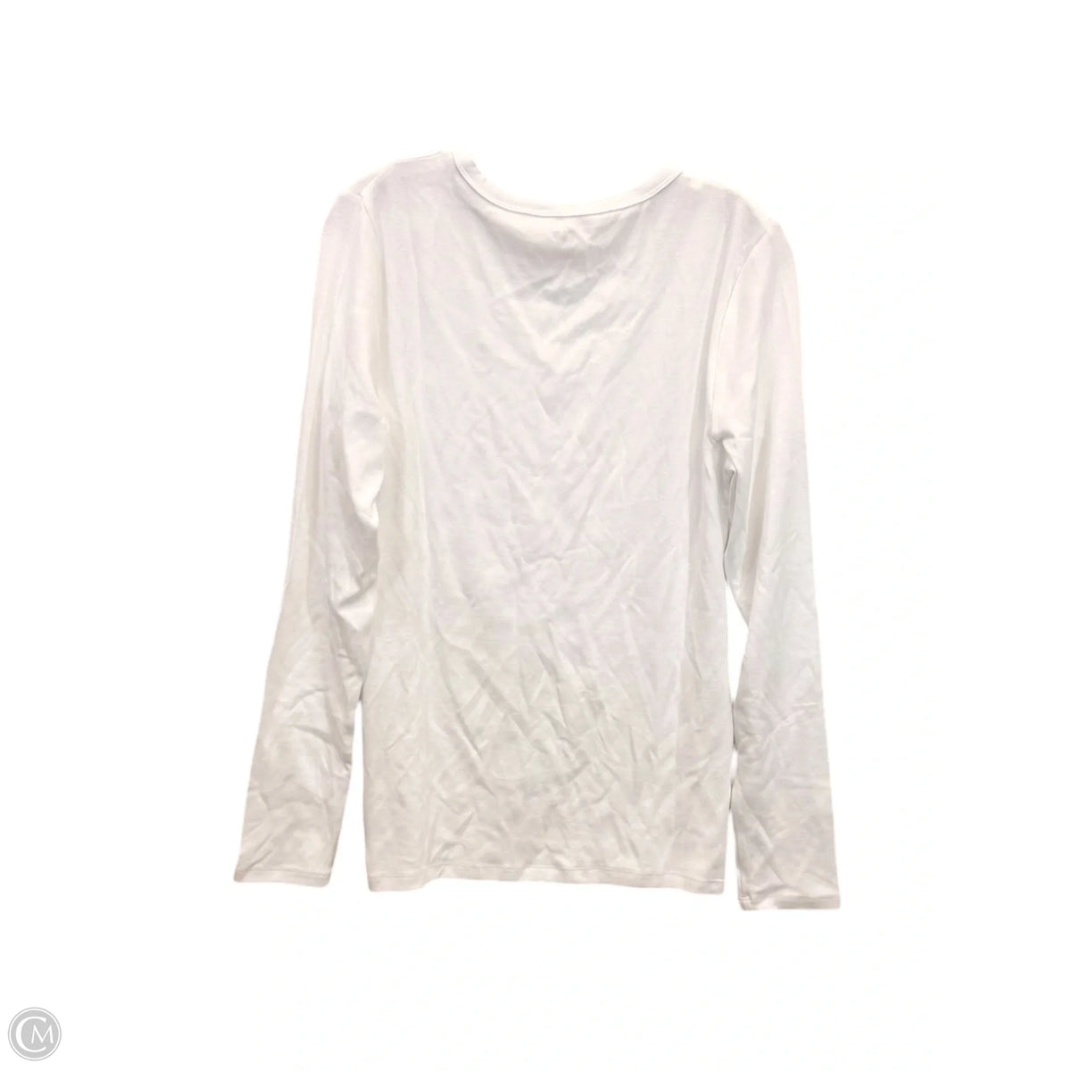 Top Long Sleeve Basic By Gap In White, Size: L