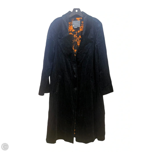 Coat Trench Coat By Anthropologie In Black, Size: Xl