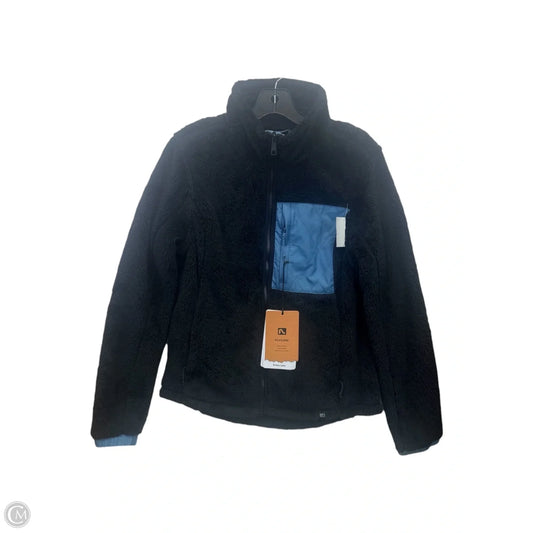 Jacket Fleece By Clothes Mentor In Black & Blue, Size: M