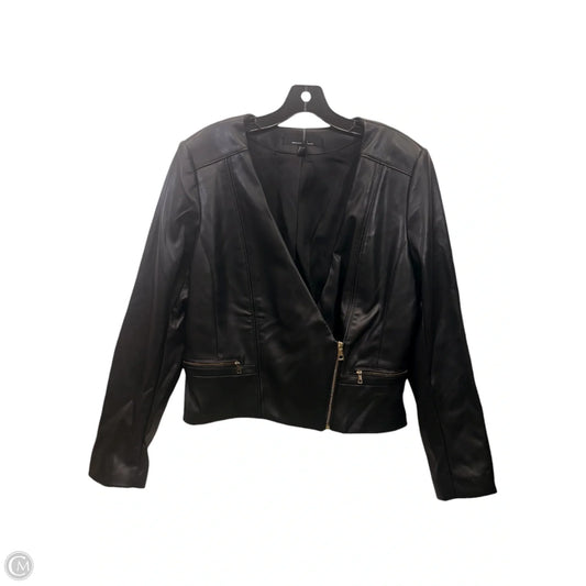Jacket Moto By White House Black Market In Black, Size: Xl
