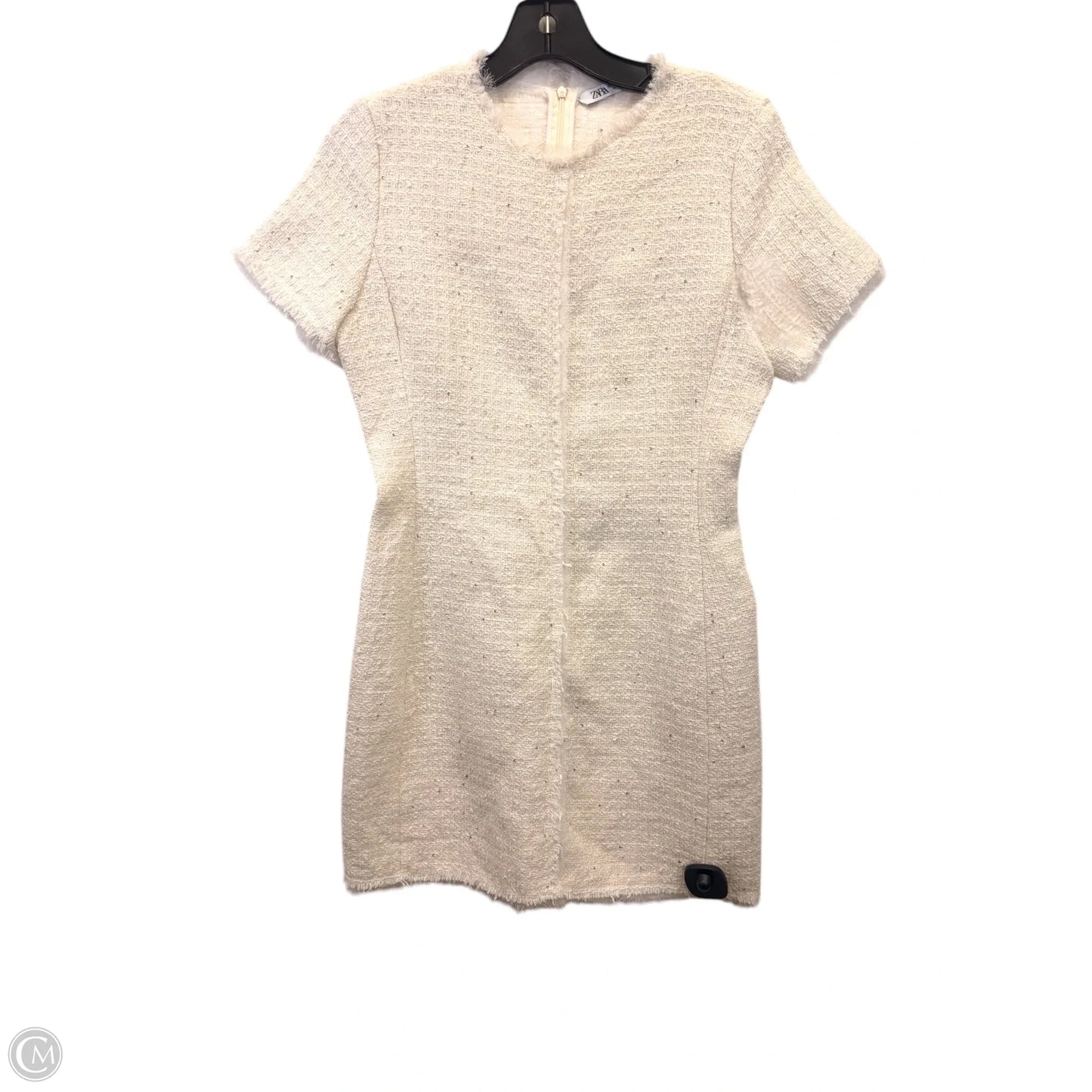 Dress Casual Short By Zara In Cream, Size: M