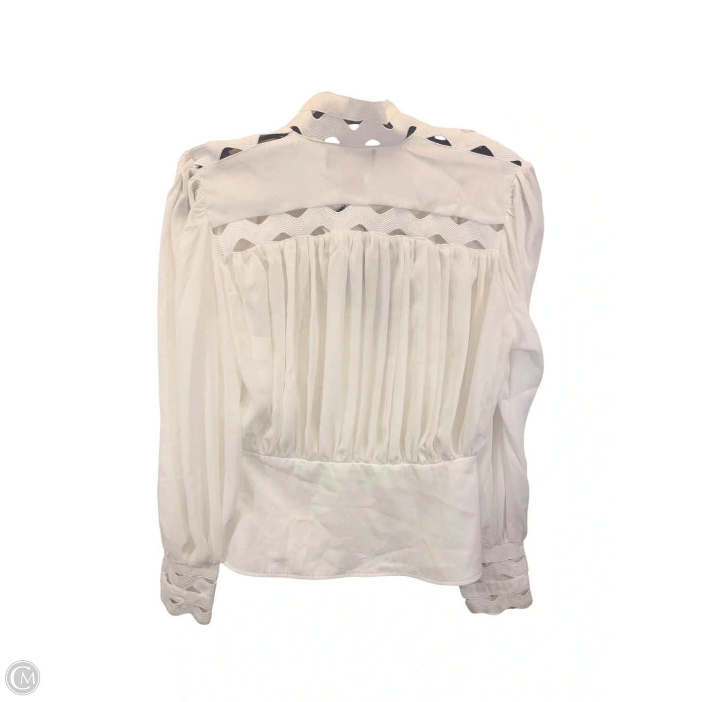 Top Long Sleeve By Gracia In White, Size: S