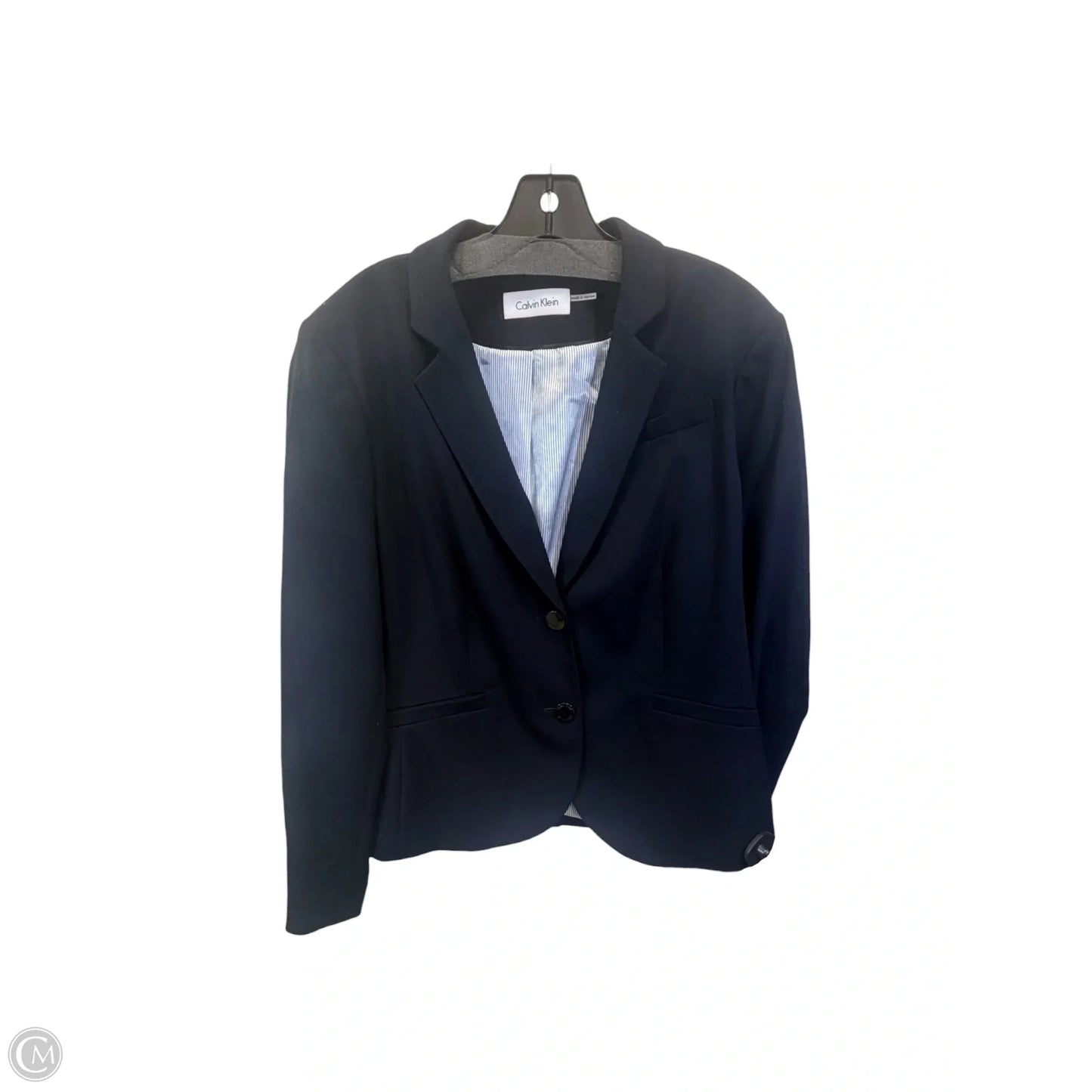 Blazer By Calvin Klein In Black, Size: Xl