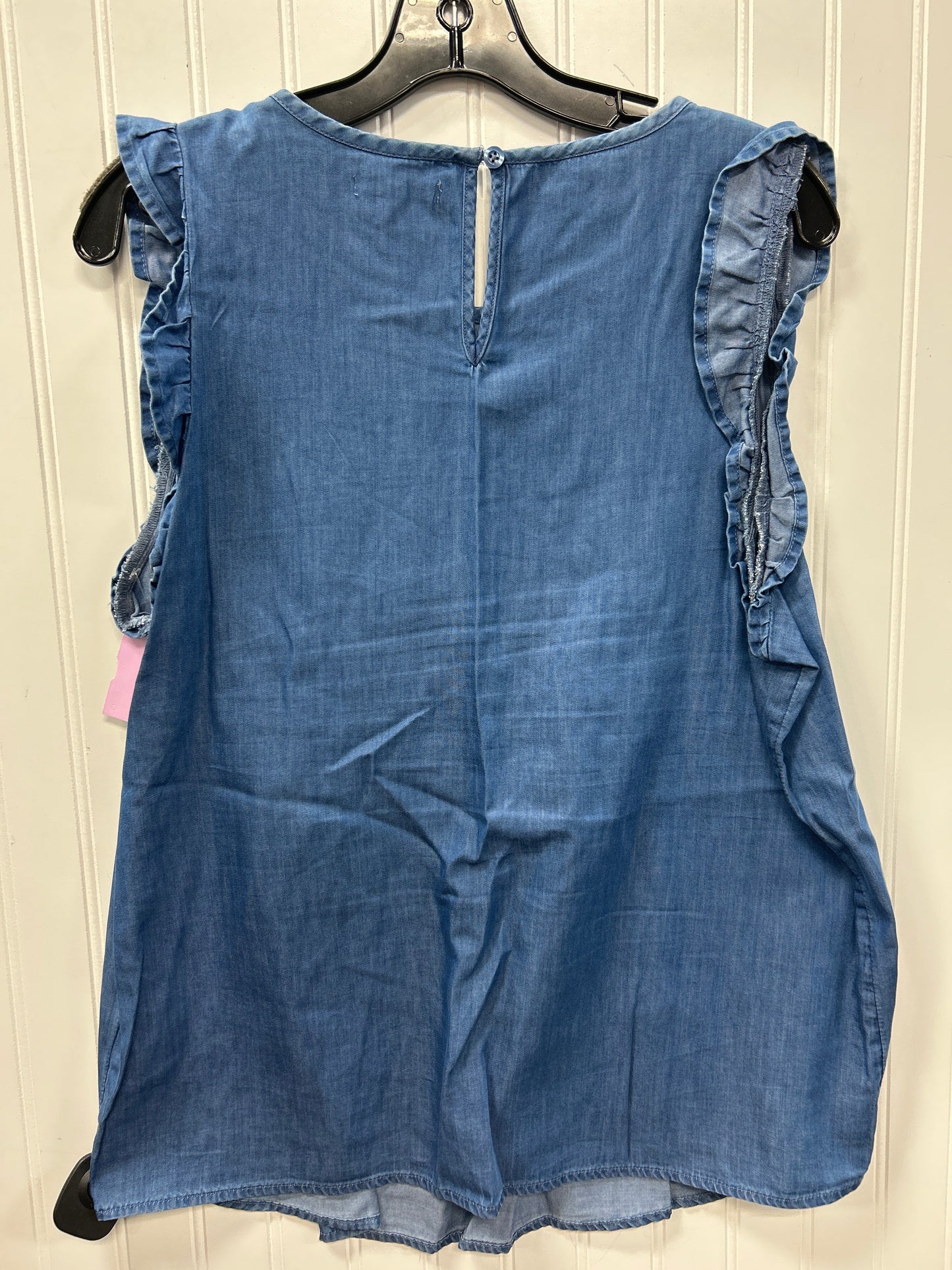 Top Sleeveless By Maurices In Blue, Size:L