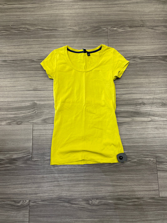 Top Short Sleeve By Cynthia Rowley In Yellow, Size: S
