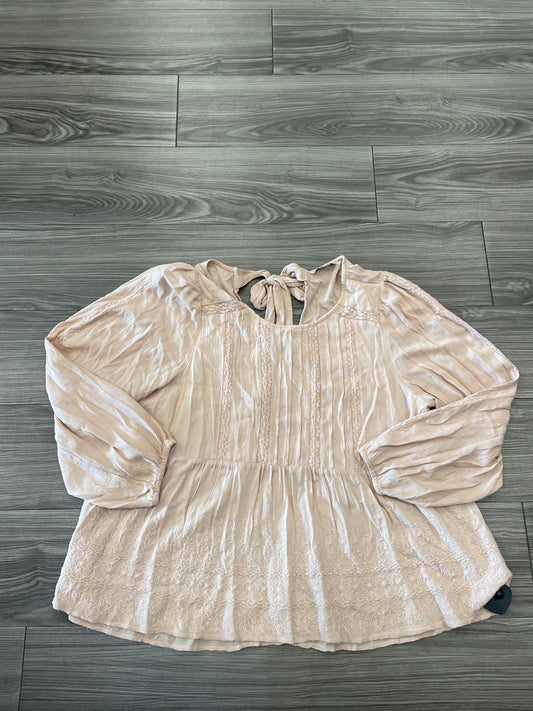 Top Long Sleeve By American Eagle In Pink, Size: Xl