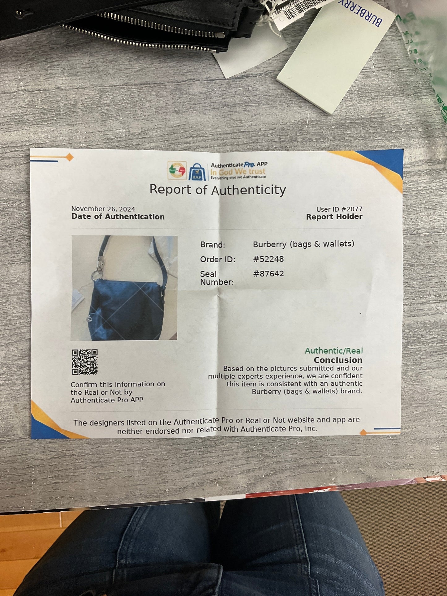 Handbag Luxury Designer By Burberry, Size: Medium