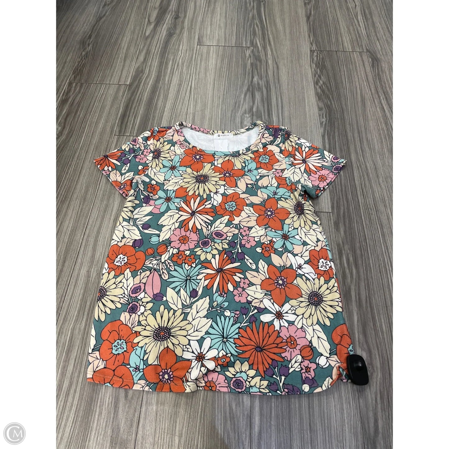 Top Short Sleeve By Bombom In Floral Print, Size: S