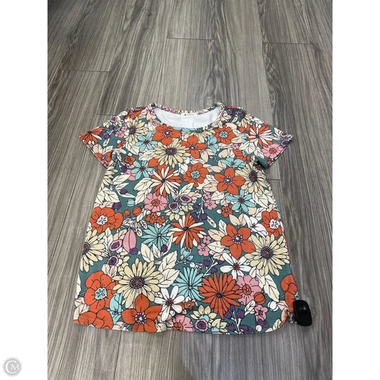 Top Short Sleeve By Bombom In Floral Print, Size: S
