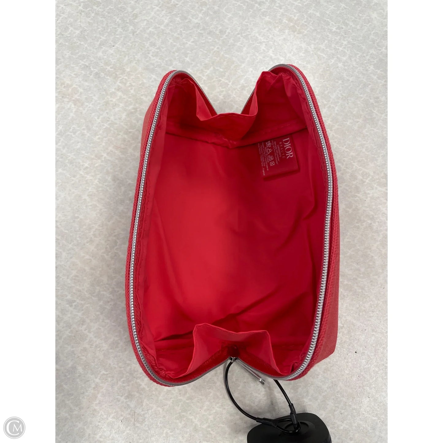 Makeup Bag Luxury Designer By Dior, Size: Medium