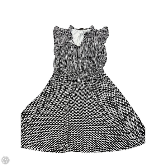 Dress Casual Midi By Loft In Black & White, Size: Sp