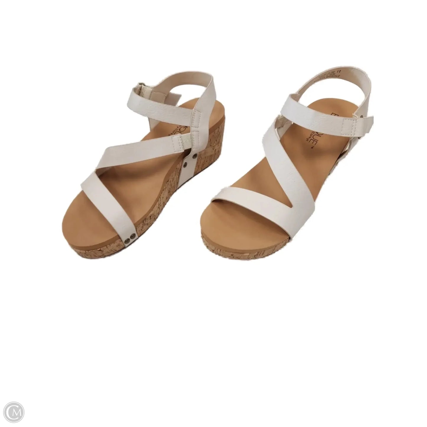 Sandals Heels Platform By Corkys In Tan, Size: 11