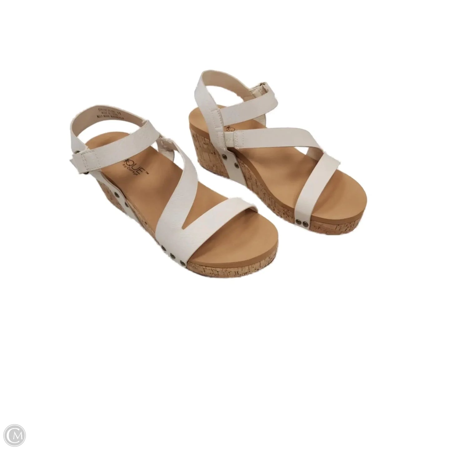 Sandals Heels Platform By Corkys In Tan, Size: 11