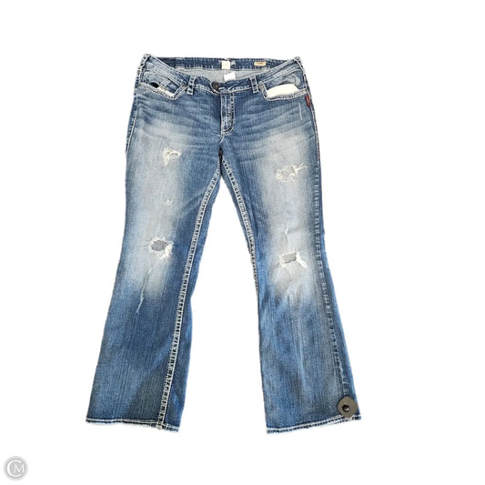 Jeans Boot Cut By Silver In Blue, Size: 20