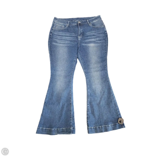Jeans Flared By Clothes Mentor In Blue, Size: 3x