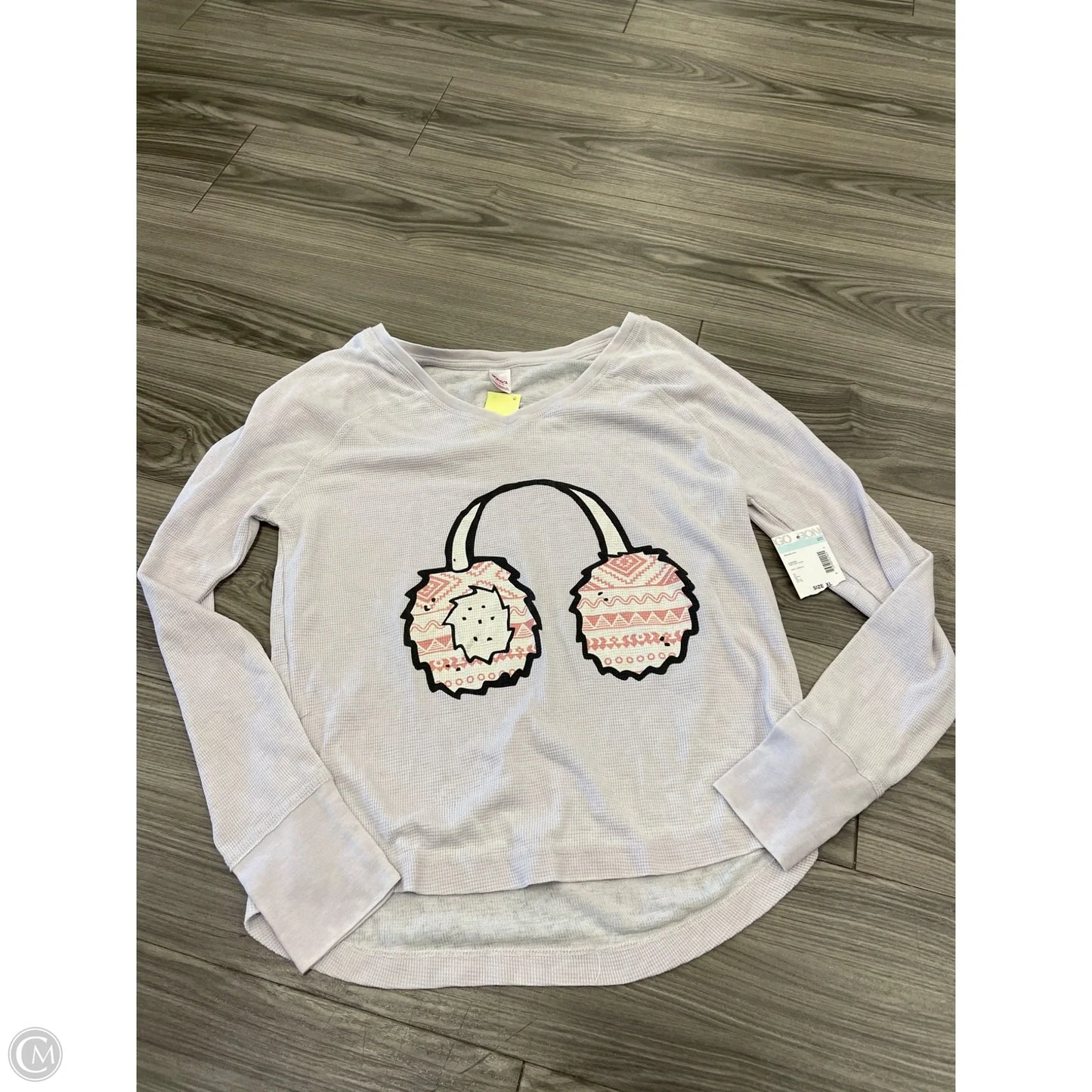 Top Long Sleeve By Bongo In Purple, Size: Xl