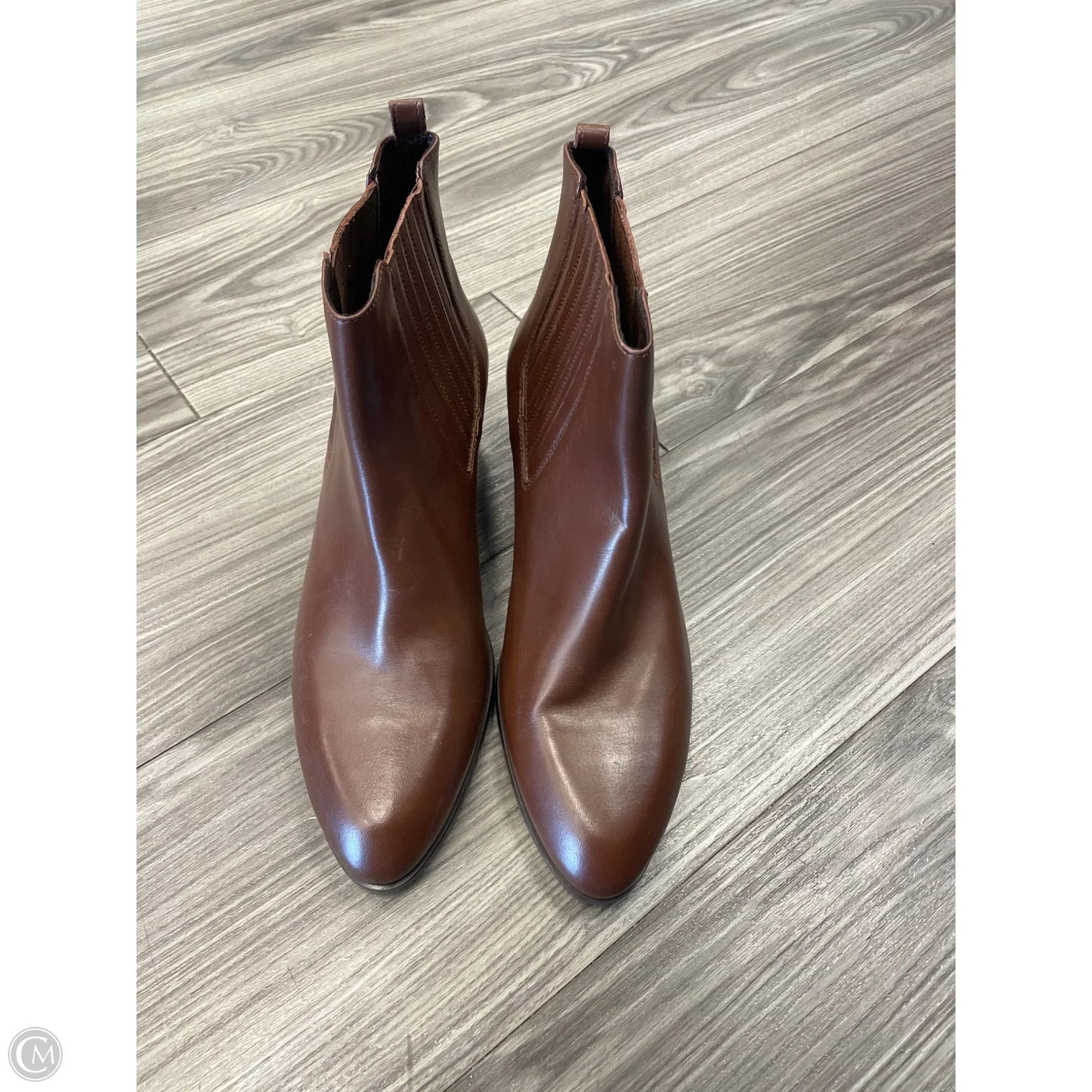 Boots Ankle Heels By J. Crew In Brown, Size: 10
