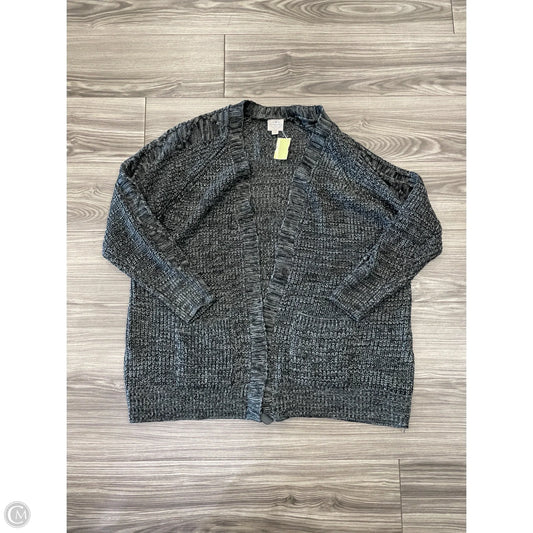 Sweater Cardigan By St Johns Bay In Grey, Size: 0x