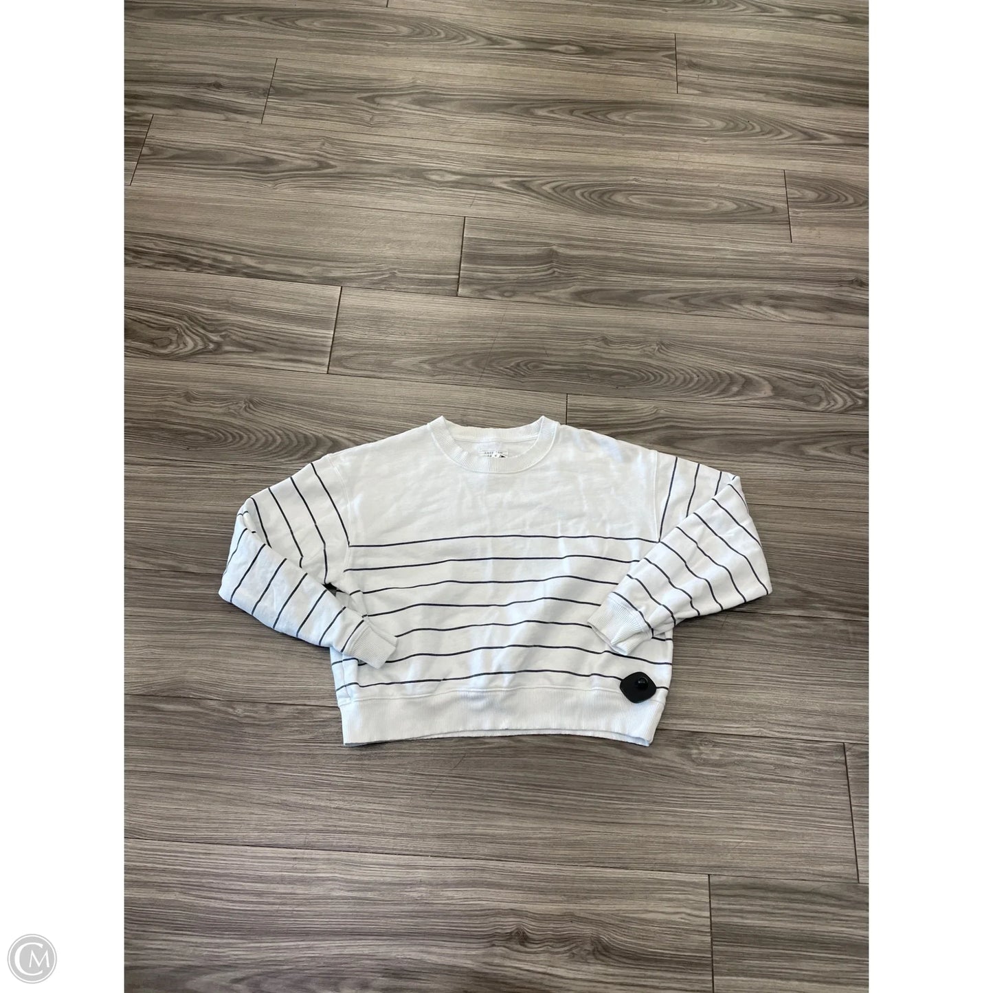 Sweatshirt Crewneck By American Eagle In Striped Pattern, Size: S