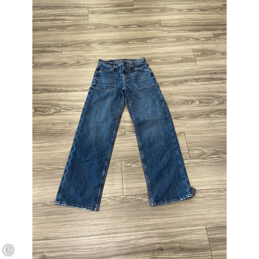 Jeans Wide Leg By American Eagle In Blue, Size: 2