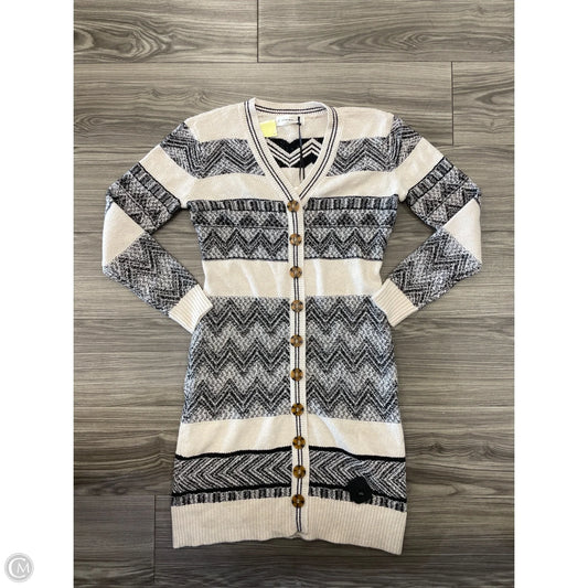 Dress Sweater By Lucky Brand In Black & White, Size: M