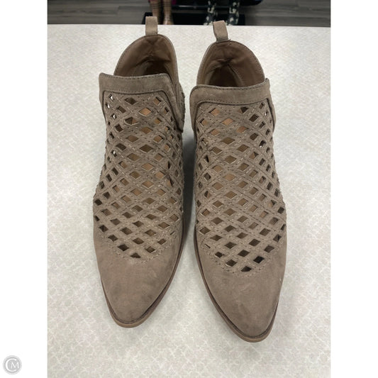 Boots Ankle Heels By Mossimo In Tan, Size: 10